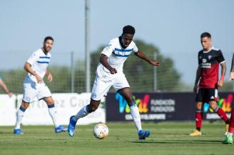 El senegalés Loum se lesionó en el amistoso del pasado miércoles ante el Mirandés. Foto: Alavés