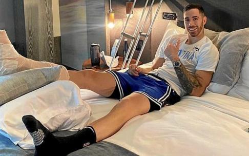 Luca Vildoza, operado con éxito de su lesión en el pie. Luca Vildoza, operado con éxito de su lesión en el pie.