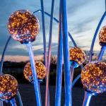 'Nenúfares', uno de las esculturas más notables de la Noche Blanca de Bilbao 2022.