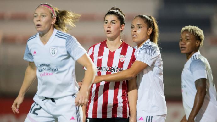 Lucía García, en un partido ante el Madrid CFF.