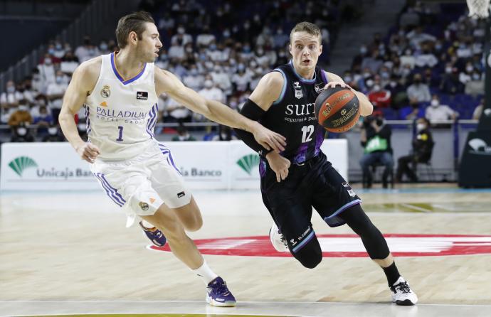 Ludde Hakanson, en el partido ante el Real Madrid del pasado domingo.