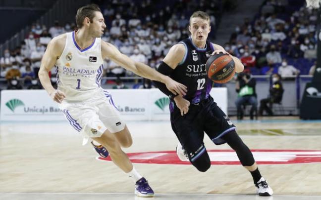 Ludde Hakanson, en el partido ante el Real Madrid del pasado domingo.