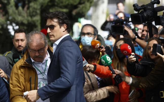 Luis Medina, a su llegada al juzgado de Madrid. Luis Medina, a su llegada al juzgado de Madrid.