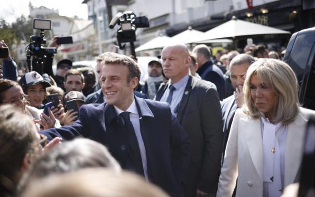 El actual presidente, Emmanuel Macron, es el favorito en los sondeos El actual presidente, Emmanuel Macron, es el favorito en los sondeos