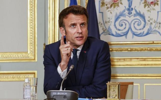 Macron, en una imagen de archivo. Macron, en una imagen de archivo.