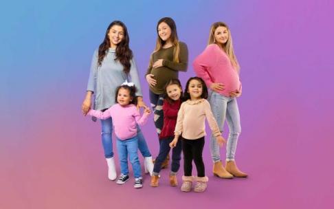 Las protagonistas de 'Madres adolescentes'.