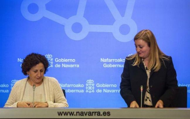 Carmen Maeztu y Miriam Martón, en una rueda de prensa anterior.