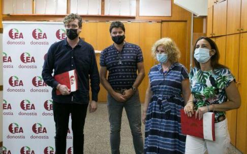 Maiorga Ramírez y otros dirigentes del sector crítico, en una comparecencia