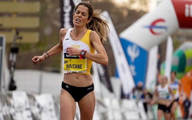 La atleta Maitane Melero, récord navarro de Medio Maratón.