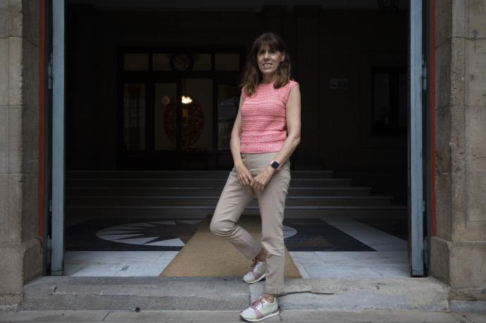 Maite Esporrín, portavoz del grupo municipal socialista en Pamplona.