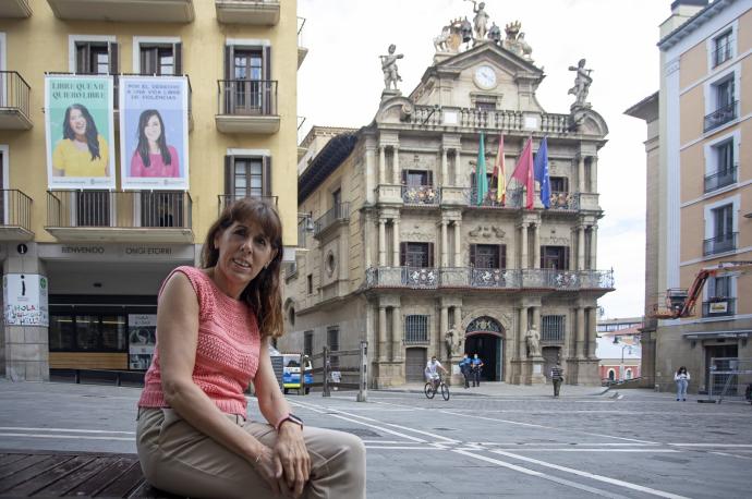 Maite Esporrín, portavoz del grupo municipal socialista en Pamplona.