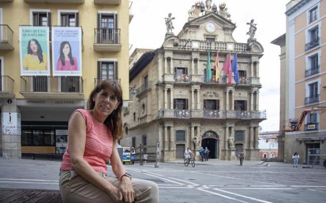 Maite Esporrín, portavoz del grupo municipal socialista en Pamplona.