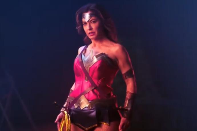 Mamen Mendizábal, en la promo como Wonder Woman.