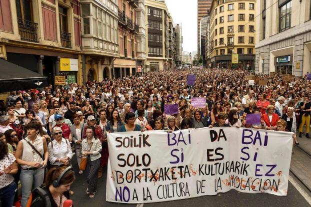 Imagen de archivo de una manifestación contra la sentencia de La Manada.