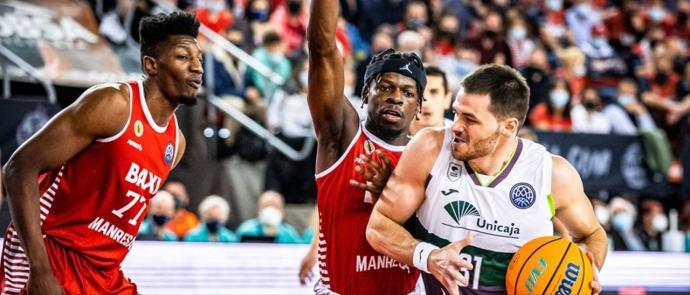 Partido de la Liga de Campeones entre el Baxi Manresa y el Unicaja