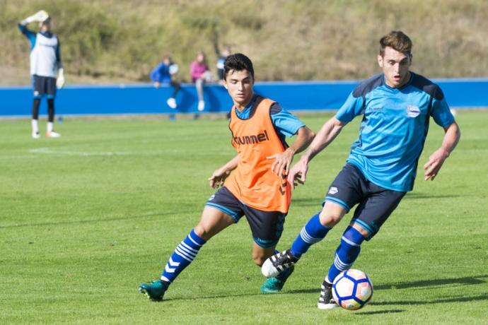 Manu García Alonso, junto a Ibai Gómez