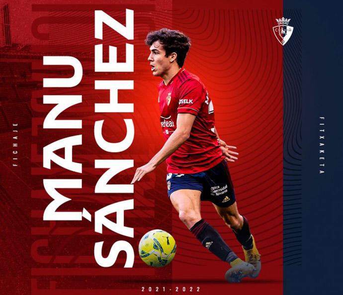 Bienvenida a Manu Sánchez en las redes del club.