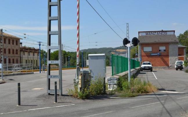 Estación de tren en Manzanos, en una imagen de archivo