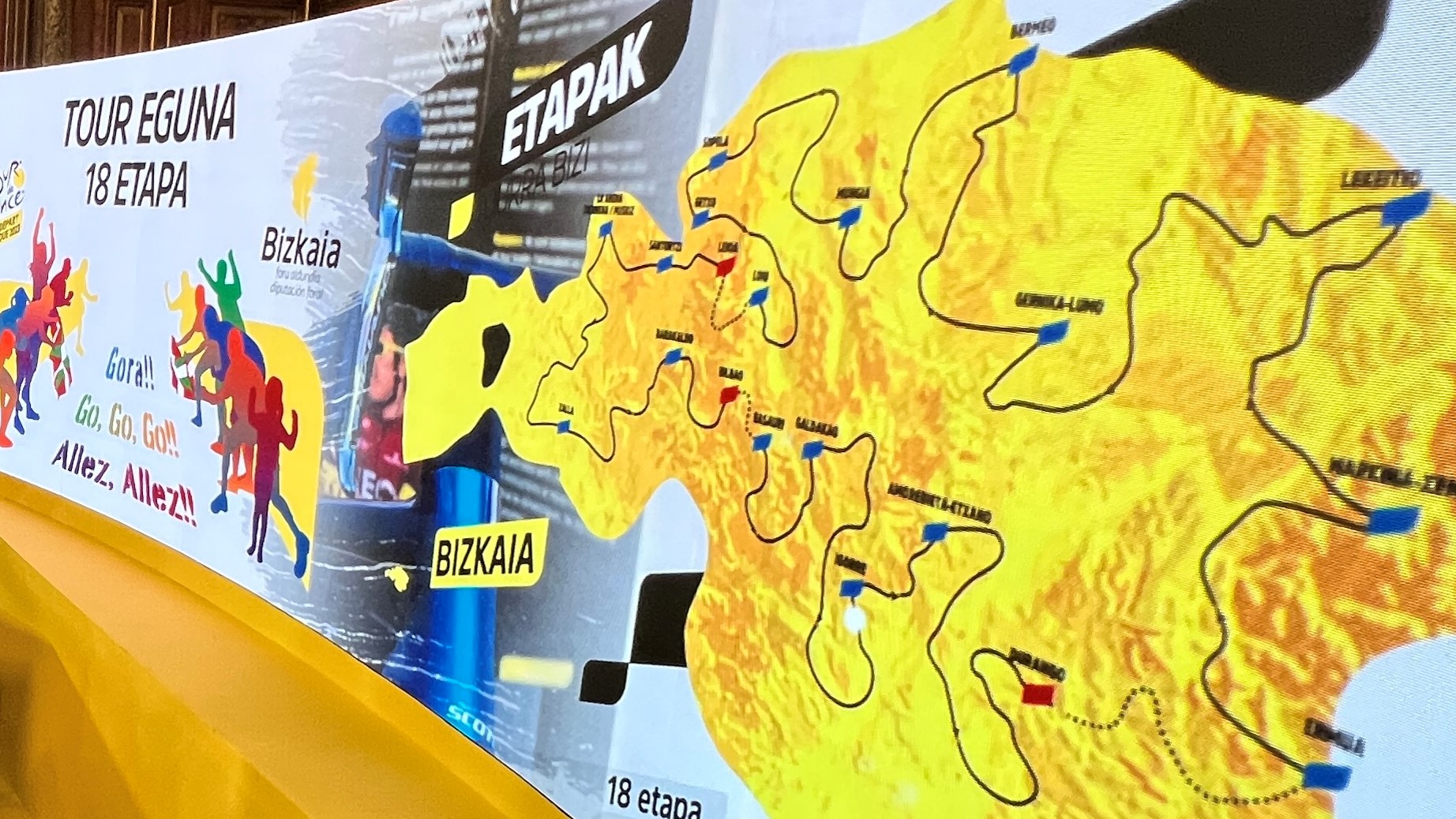 Mapa del recorrido del 18 Tour Eguna