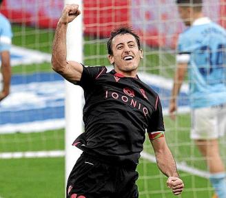 Mikel Oyarzabal celebra un gol en Balaídos ante el Celta. Foto: Efe