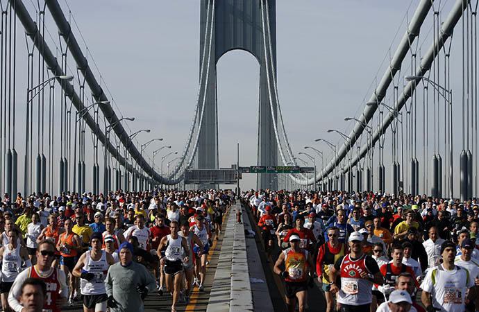 Imagen de archivo de un maratón en Nueva York.