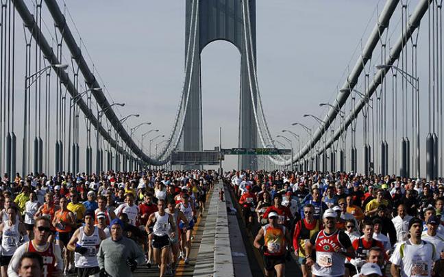 Imagen de archivo de un maratón en Nueva York.