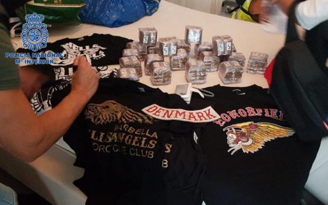 Material incautado a los detenidos.