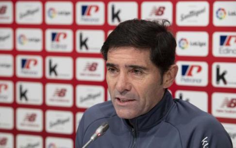 Marcelino García Toral, durante la rueda de prensa ofrecida en Lezama. Marcelino García Toral, durante la rueda de prensa ofrecida en Lezama.