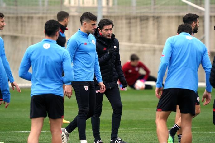 Marcelino espera ganar el partido del miércoles en San Mamés, en el que se jugarán Athletic y Real Madrid un puesto en semifinales de Copa