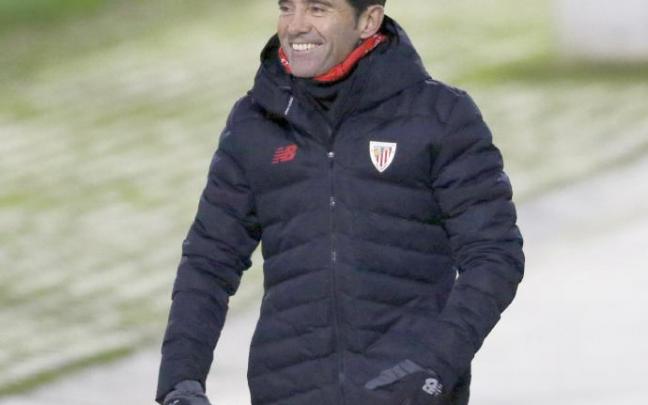 Marcelino espera vivir otra "magnífica noche" de Copa ante el Real Madrid en San Mamés