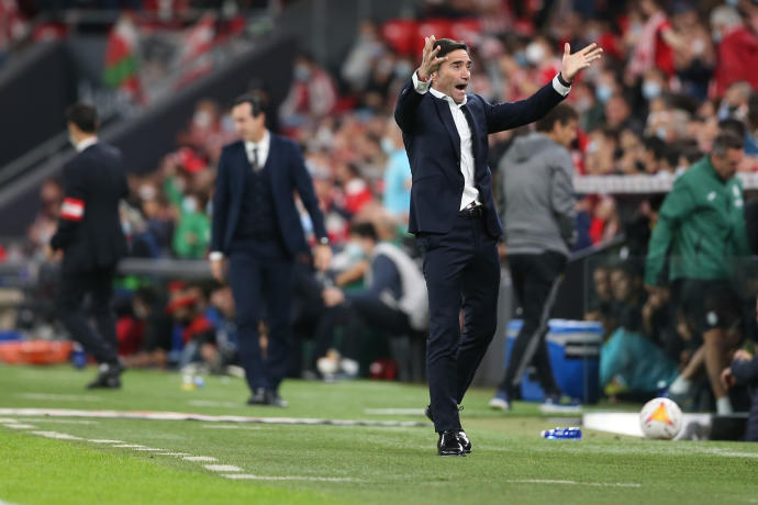 Marcelino García Toral, en el partido disputado el pasado sábado ante el Villarreal.