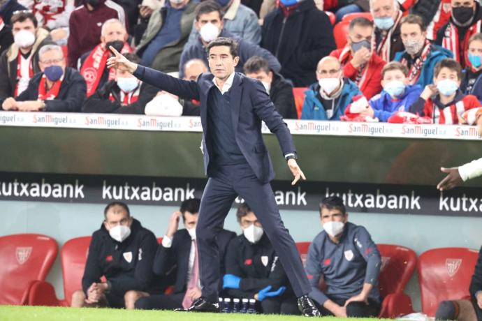 Marcelino García Toral, en un partido con el Athletic