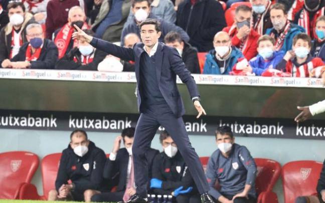 Marcelino García Toral, en un partido con el Athletic