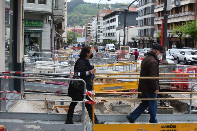 Durante las obras no se cortará el paso a los peatones.