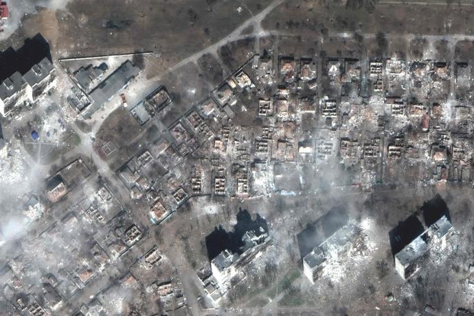 Imagen aérea de la ciudad de Mariúpol