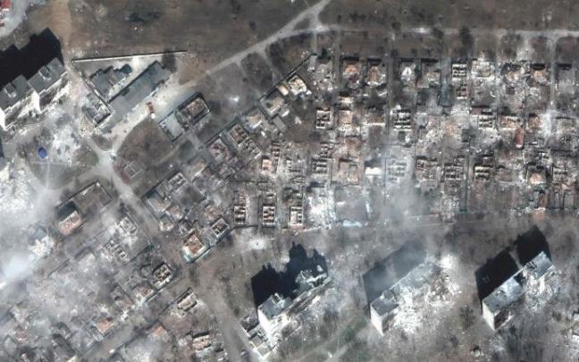 Imagen aérea de la ciudad de Mariúpol