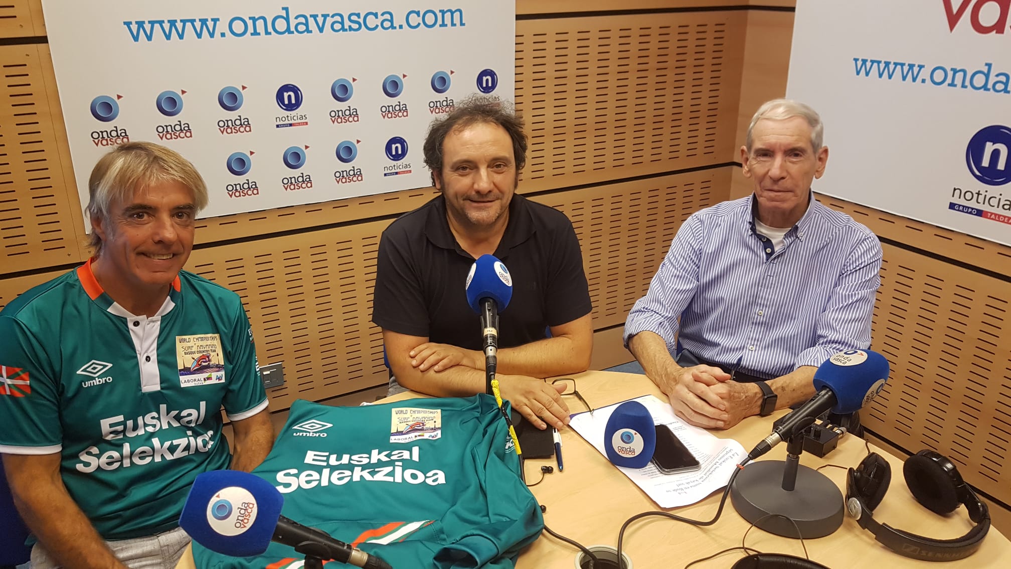 Txema Carreto (Kayak Surf), Angel Plaza y Emilio Campo (karateka)