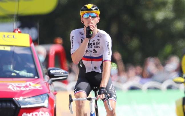 Matej Mohoric manda callar tras vencer en Libourne dos días después de la redada Matej Mohoric manda callar tras vencer en Libourne dos días después de la redada