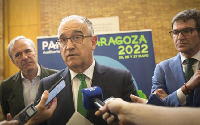 Maya realiza declaraciones a los medios en Zaragoza