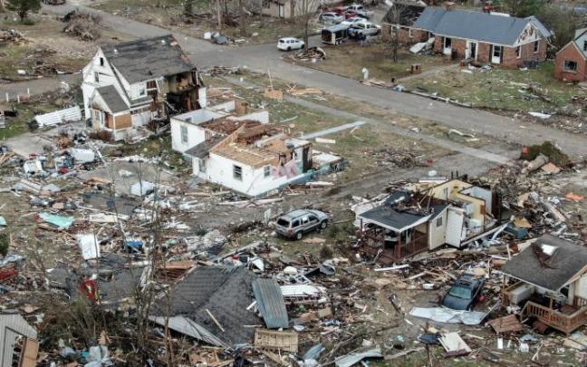 Mayfield (Kentucky), una localidad completamente devastada por el paso de este temporal