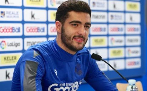 Mikel Merino, en Zubieta.