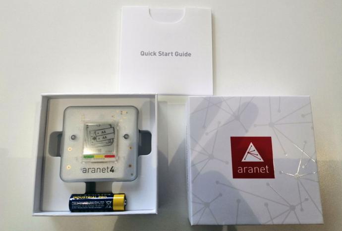 Medidor de CO2 instalado en los establecimientos de hostelería de Bakio.