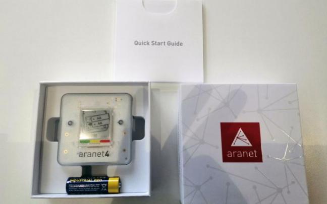 Medidor de CO2 instalado en los establecimientos de hostelería de Bakio.