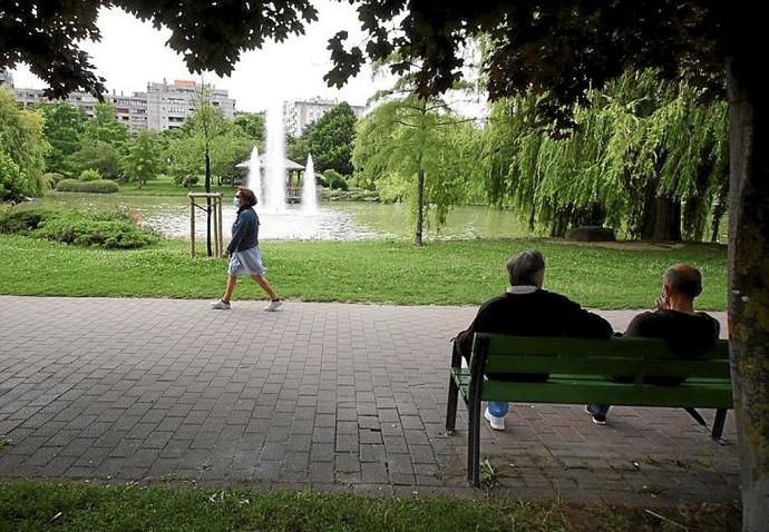 El parque de Yamaguchi de Pamplona. Foto: Javier Bergasa