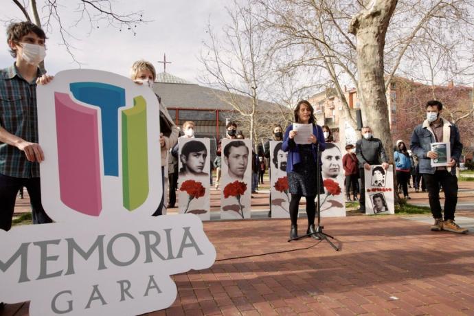 Concentración del colectivo Memoria Gara