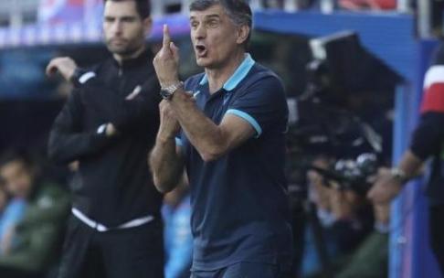 José Luis Mendilibar, en un partido del Alavés.