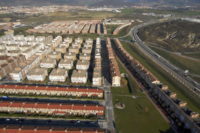 Vista aérea de Mendillorri.