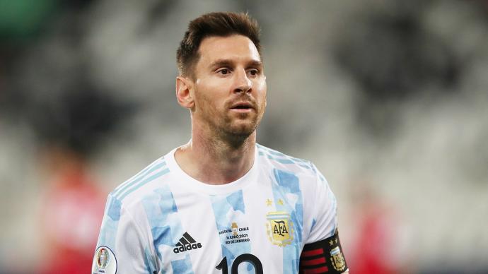 Leo Messi, en un partido con la selección argentina.