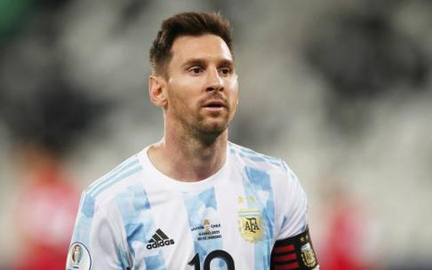 Leo Messi, en un partido con la selección argentina.