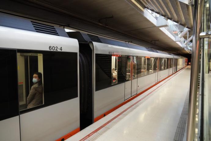 Una unidad de Metro Bilbao.